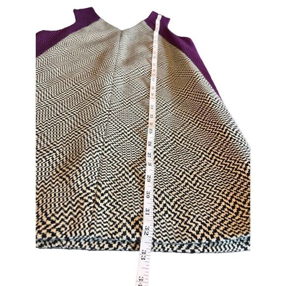 Rag & Bone two toned printed wool blend oversized sleeveless dress medium - Picture 6 of 8